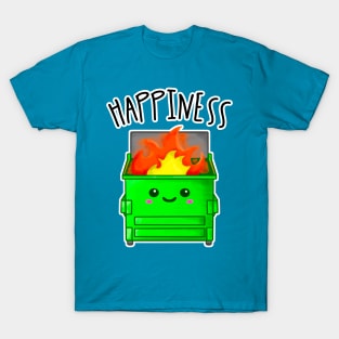 Kawaii Dumpster Fire. Happiness T-Shirt